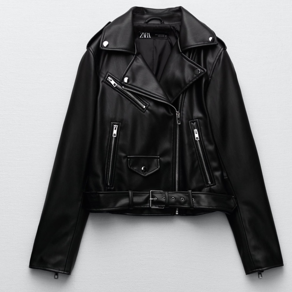 Faux Leather Jacket Zara